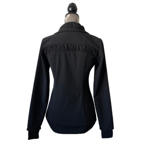 Mondetta Women's S/XS Black Fully Zip UP Windbreaker Rain Sporty Athletic Jacket - Picture 5 of 15